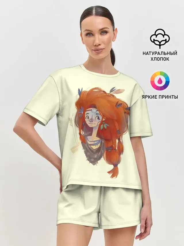 Женская пижама с шортами