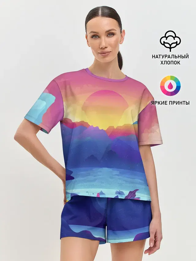 Женская пижама с шортами