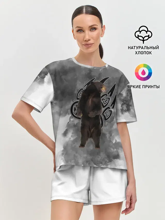 Женская пижама с шортами