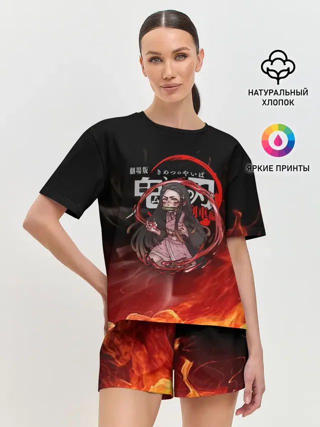 Женская пижама с шортами