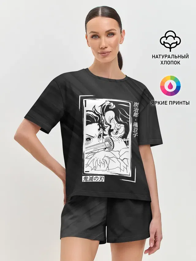 Женская пижама с шортами