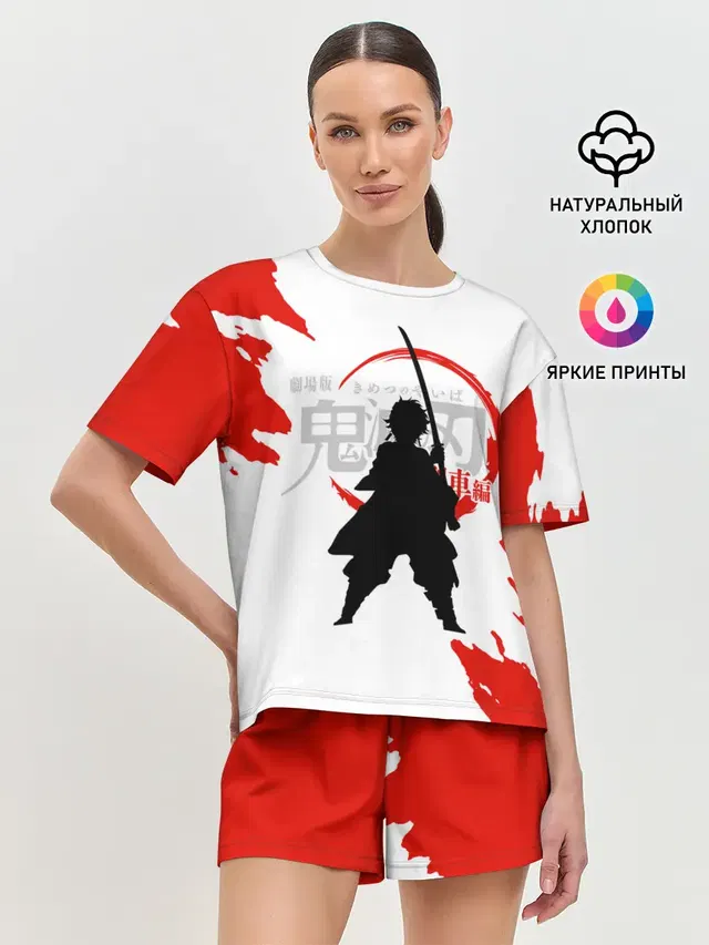 Женская пижама с шортами