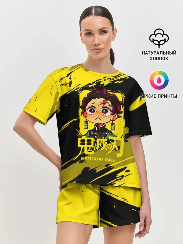 Женская пижама с шортами