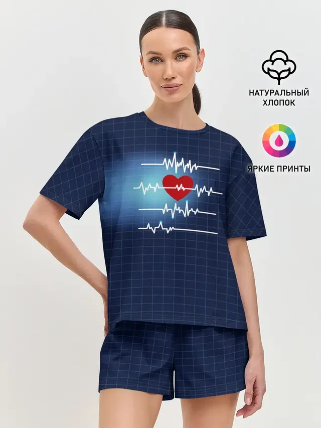 Женская пижама с шортами