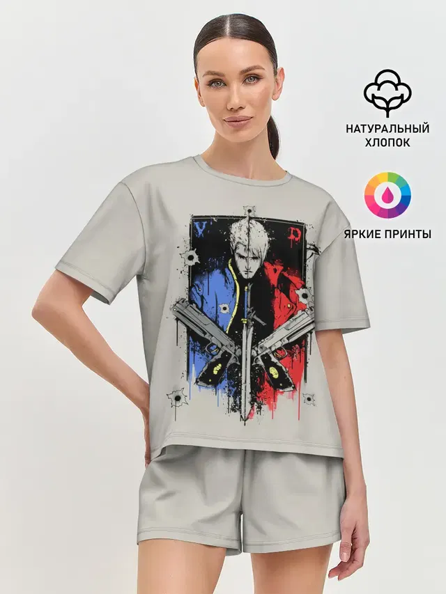 Женская пижама с шортами