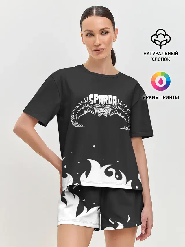 Женская пижама с шортами с принтом «Devil May Cry — Sparda»