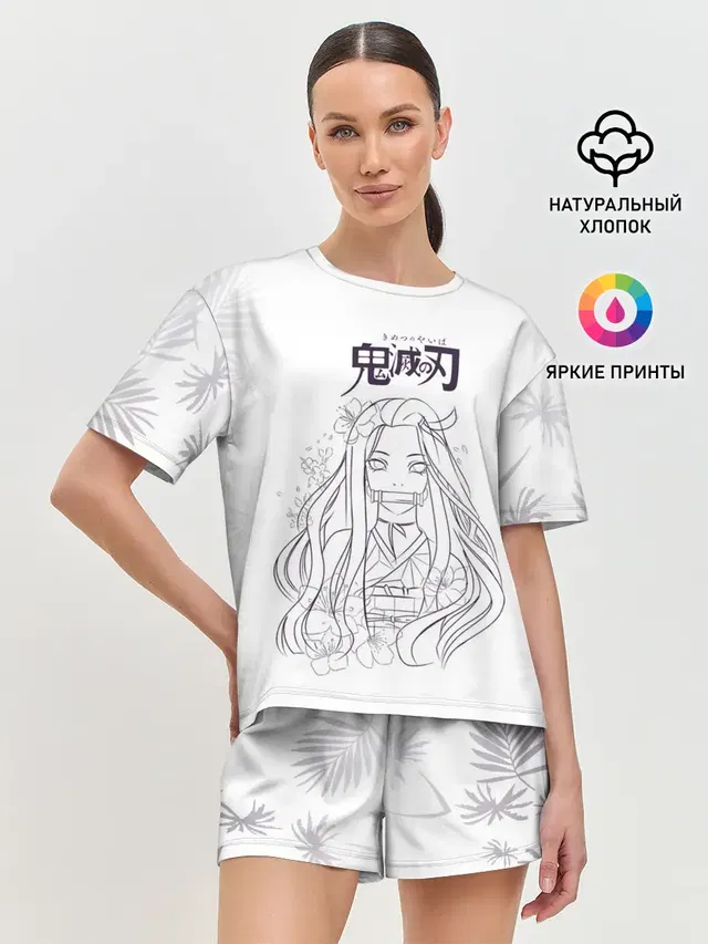Женская пижама с шортами