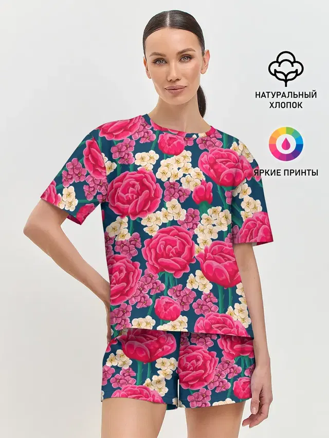 Женская пижама с шортами