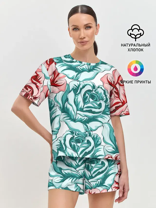 Женская пижама с шортами