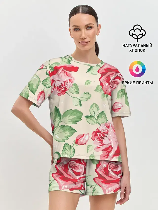 Женская пижама с шортами