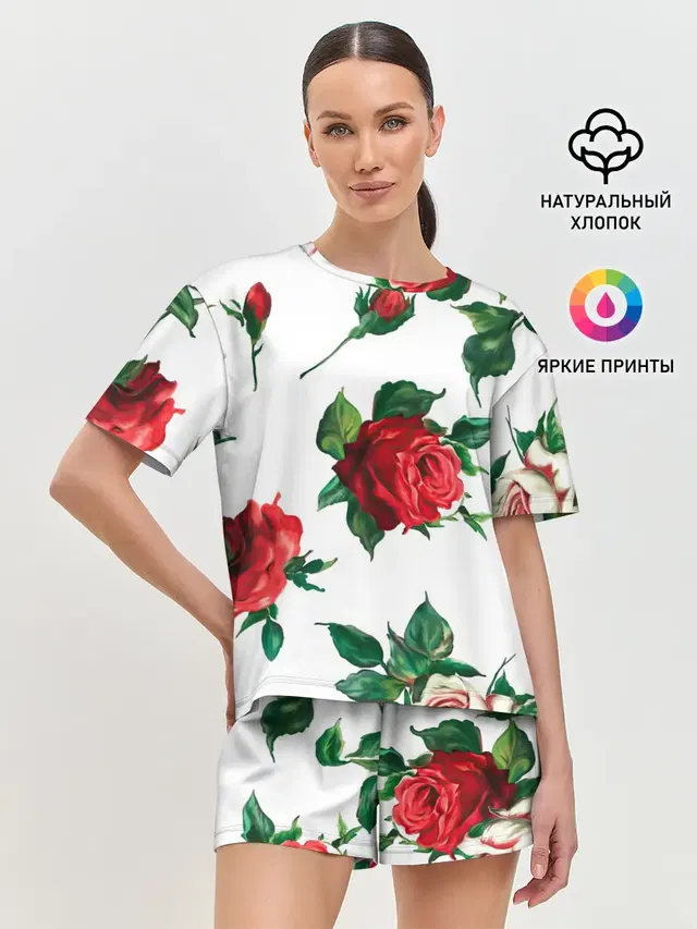 Женская пижама с шортами