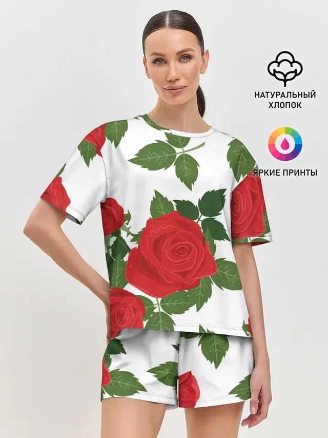 Женская пижама с шортами