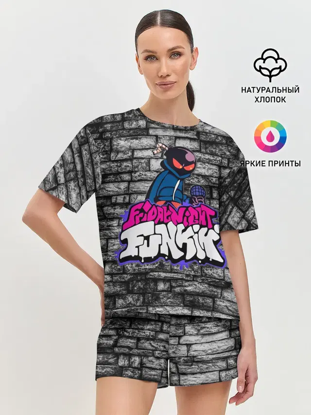 Женская пижама с шортами