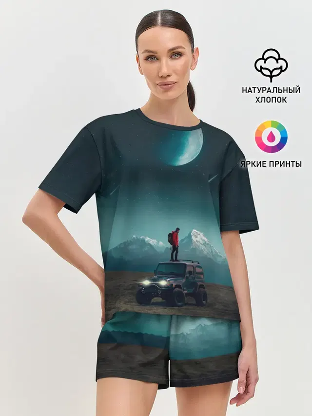 Женская пижама с шортами
