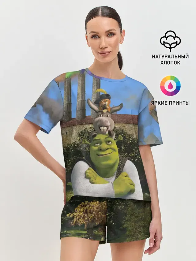 Женская пижама с шортами