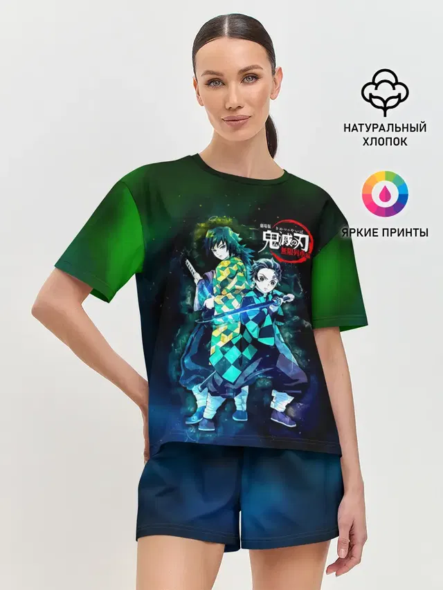 Женская пижама с шортами