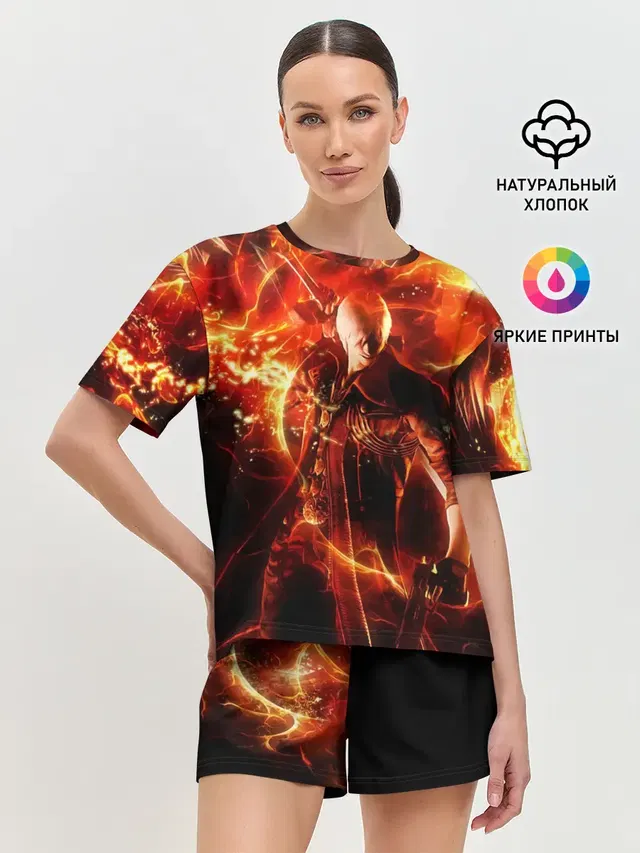 Женская пижама с шортами