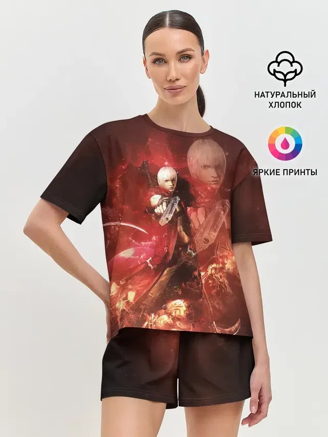 Женская пижама с шортами