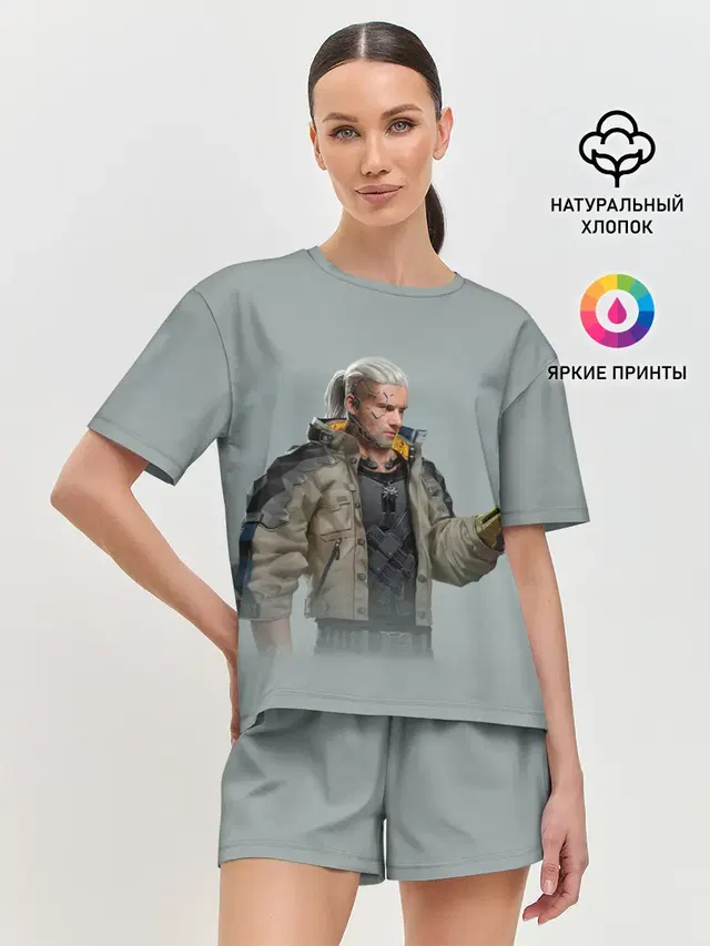 Женская пижама с шортами