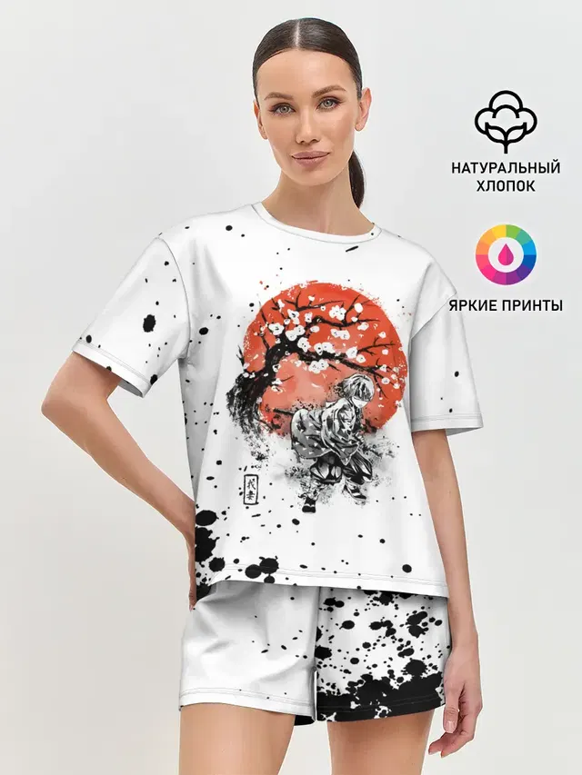 Женская пижама с шортами
