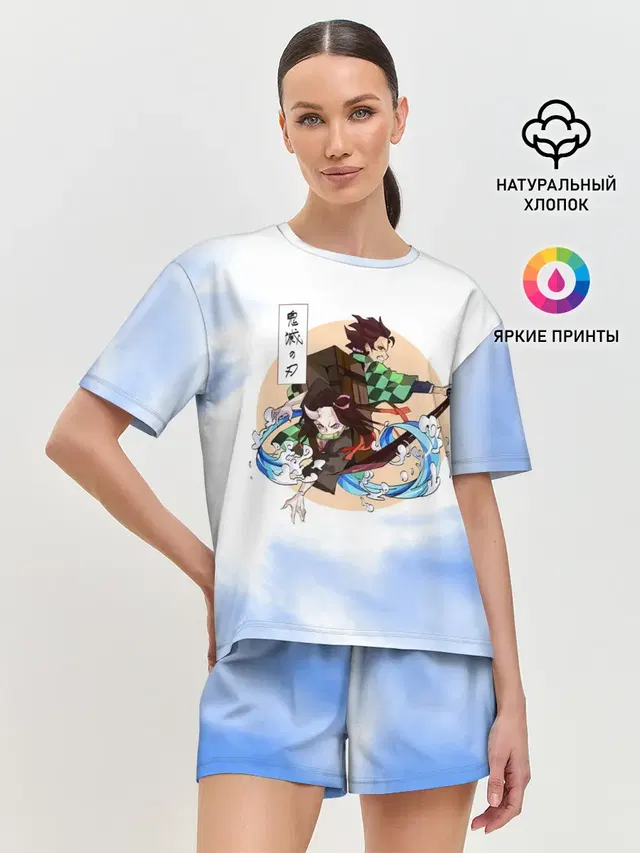 Женская пижама с шортами