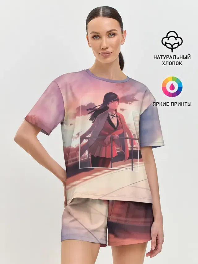 Женская пижама с шортами