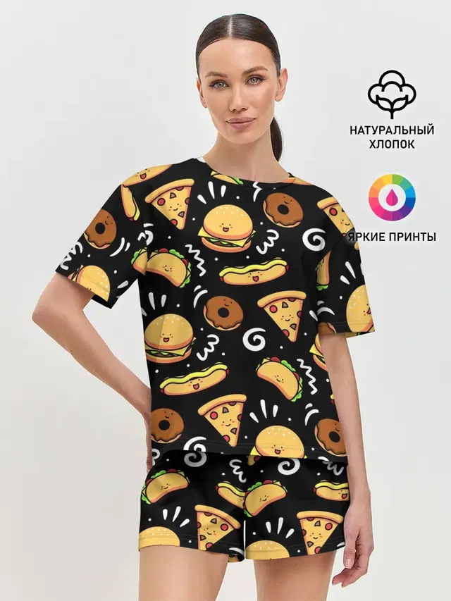 Женская пижама с шортами