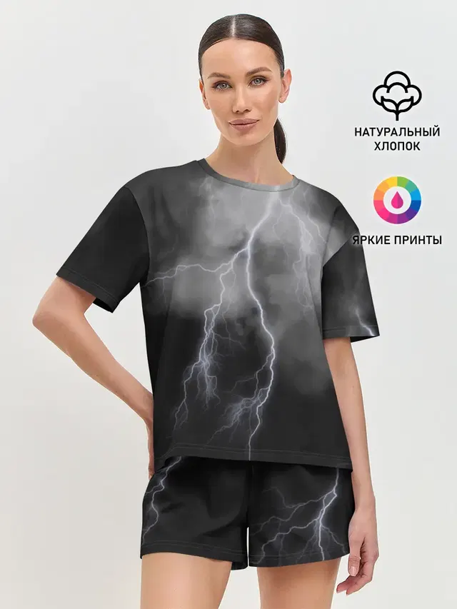Женская пижама с шортами