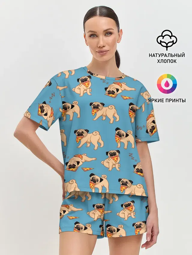 Женская пижама с шортами
