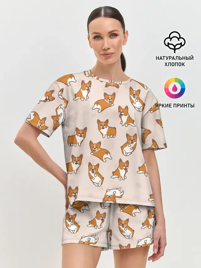 Женская пижама с шортами