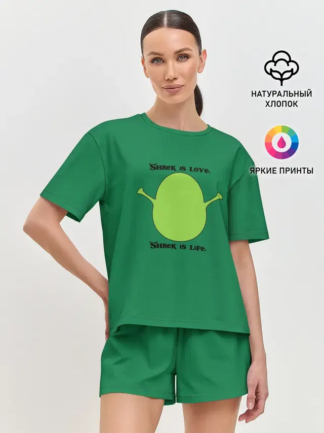 Женская пижама с шортами