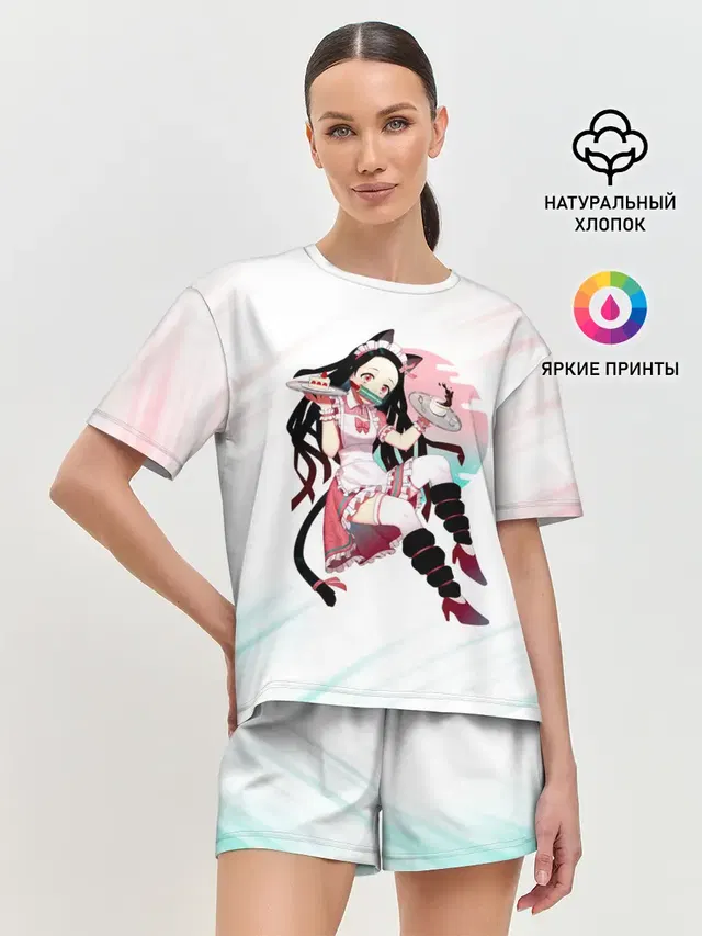 Женская пижама с шортами