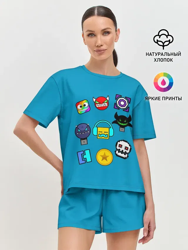 Женская пижама с шортами