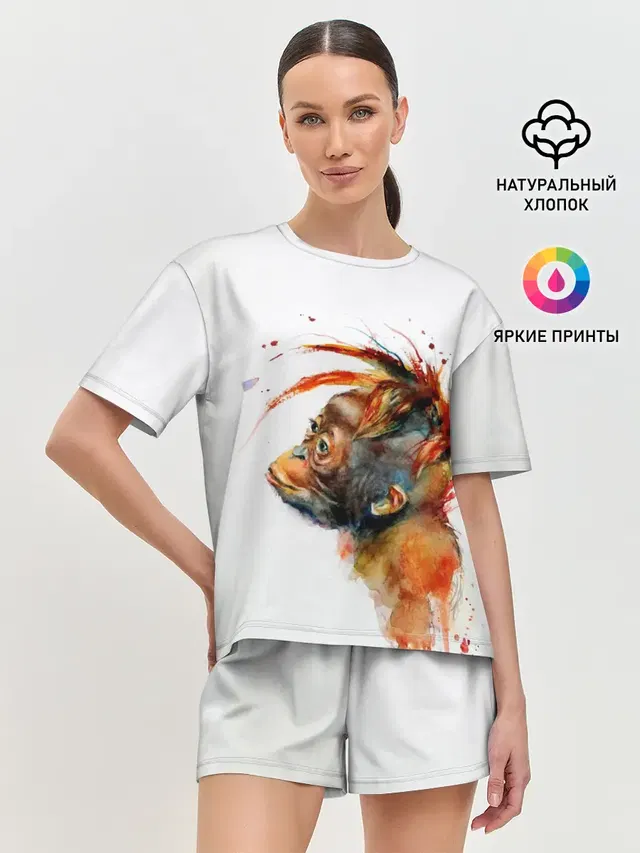 Женская пижама с шортами