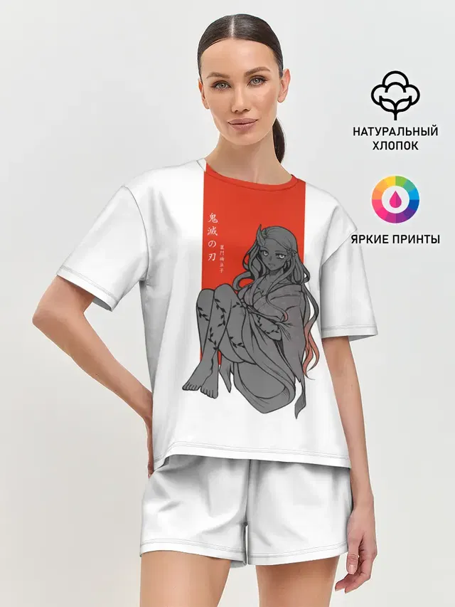Женская пижама с шортами