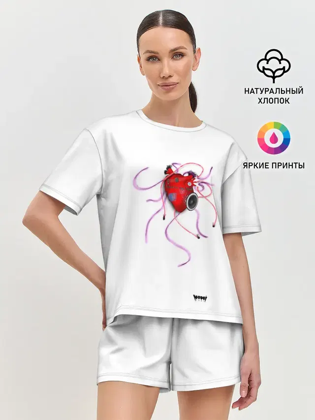 Женская пижама с шортами
