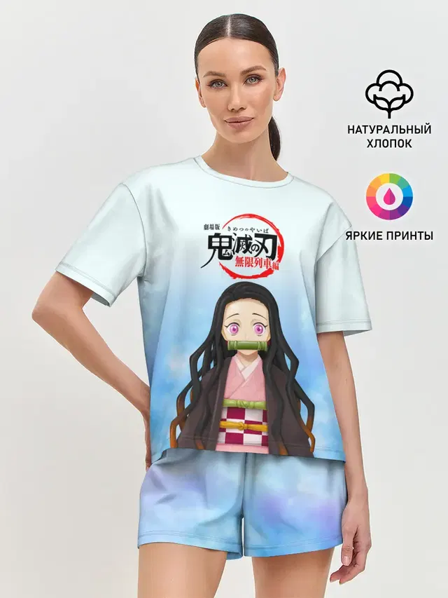 Женская пижама с шортами