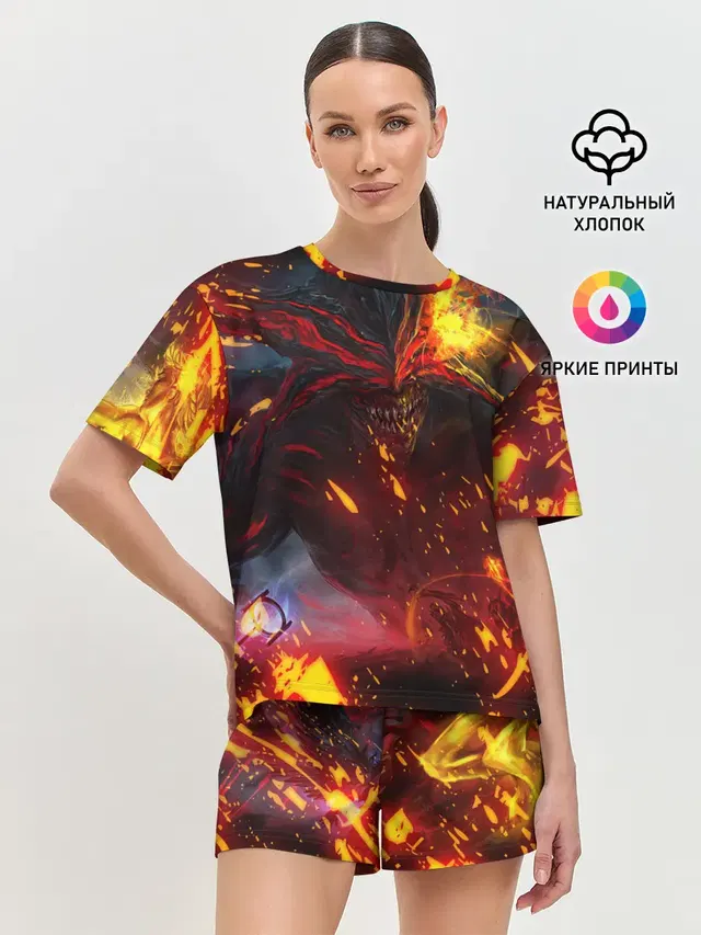 Женская пижама с шортами