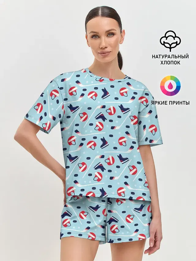 Женская пижама с шортами