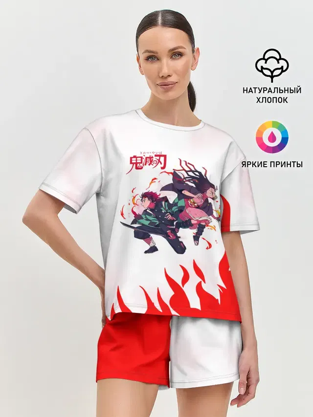 Женская пижама с шортами