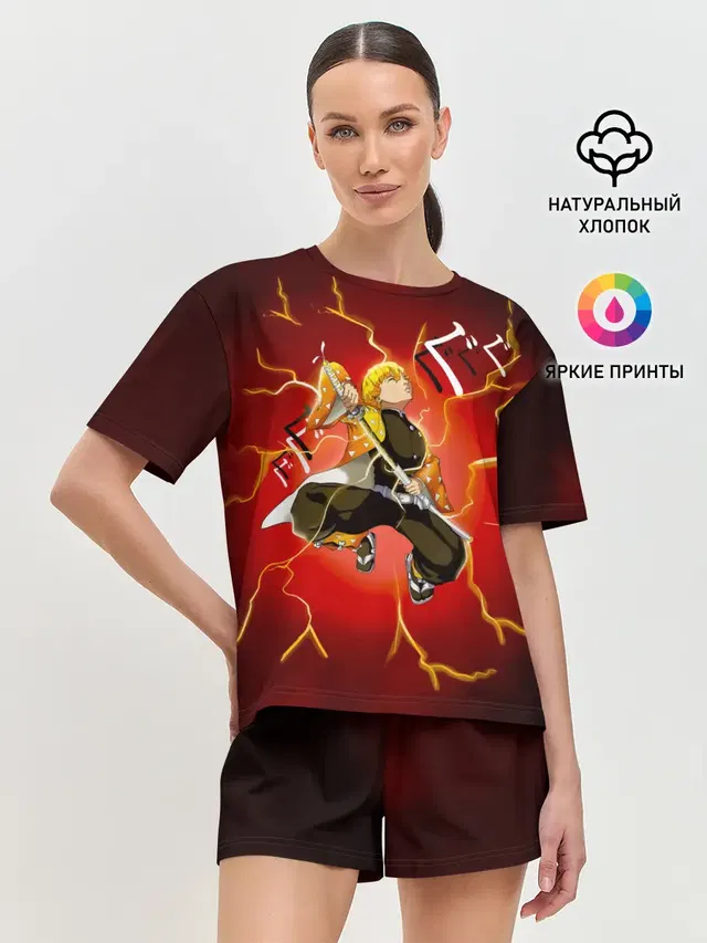 Женская пижама с шортами