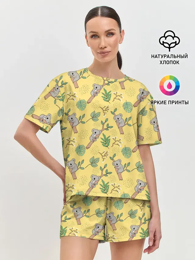 Женская пижама с шортами