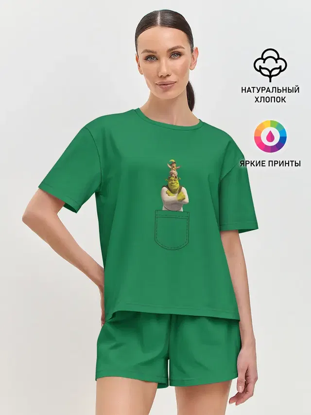 Женская пижама с шортами