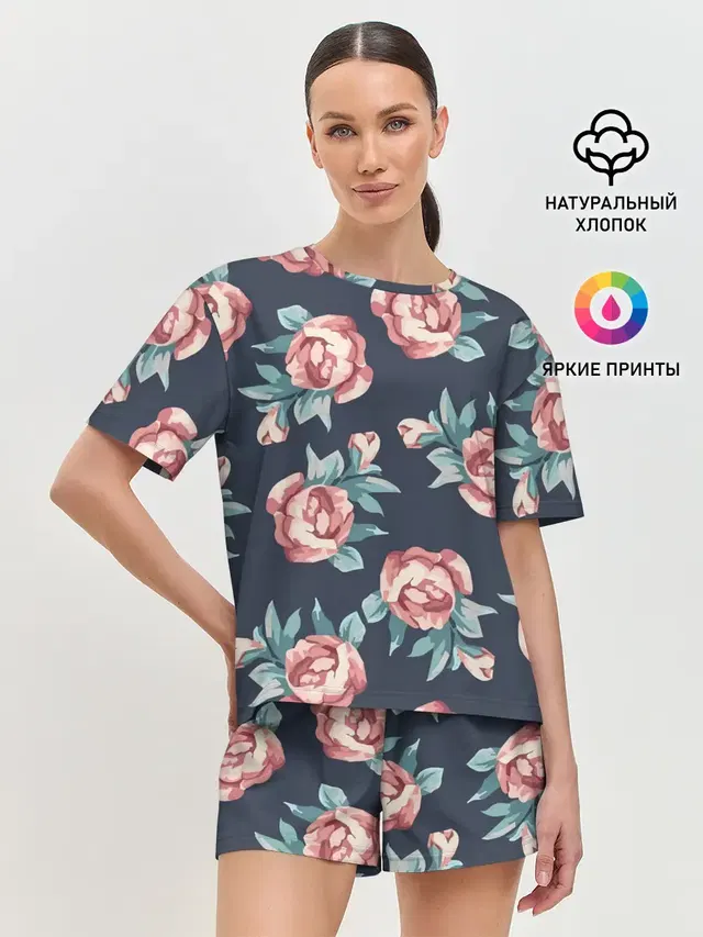 Женская пижама с шортами