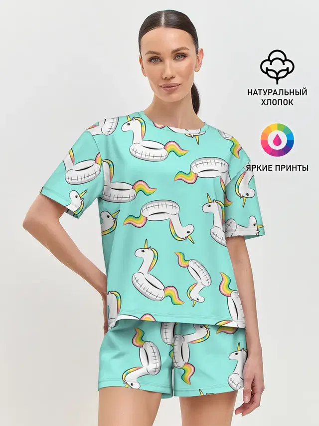 Женская пижама с шортами