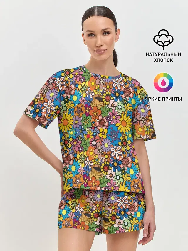 Женская пижама с шортами