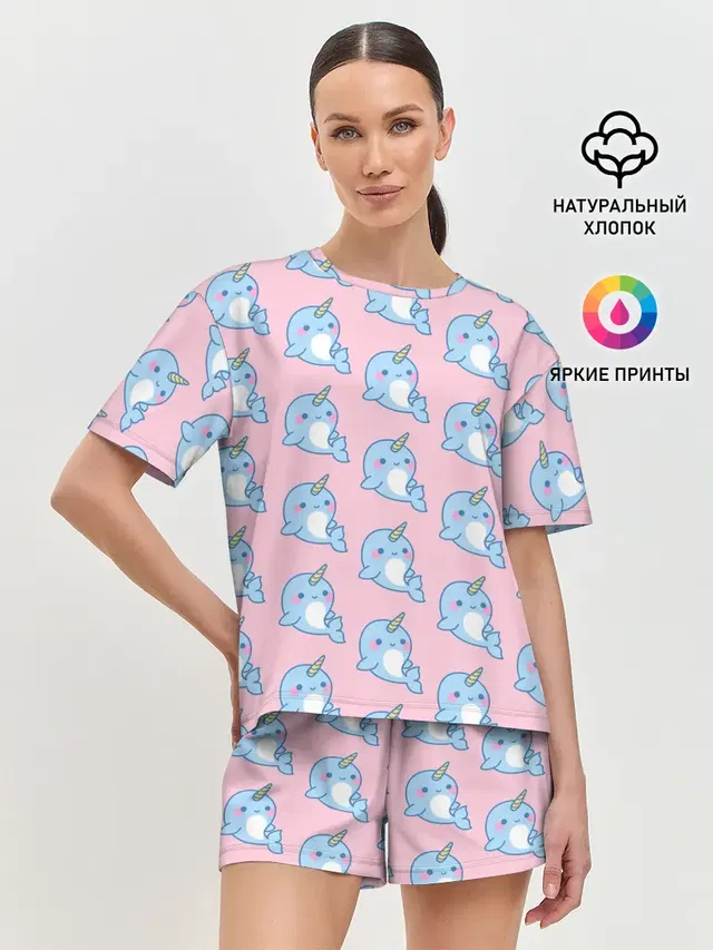 Женская пижама с шортами