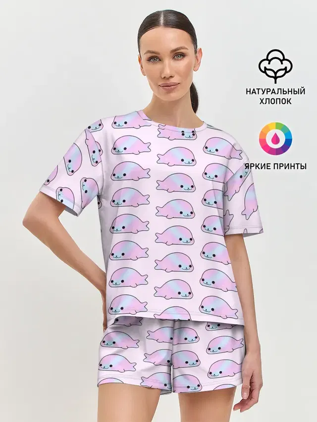 Женская пижама с шортами