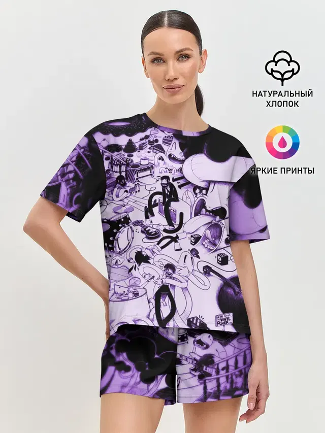 Женская пижама с шортами