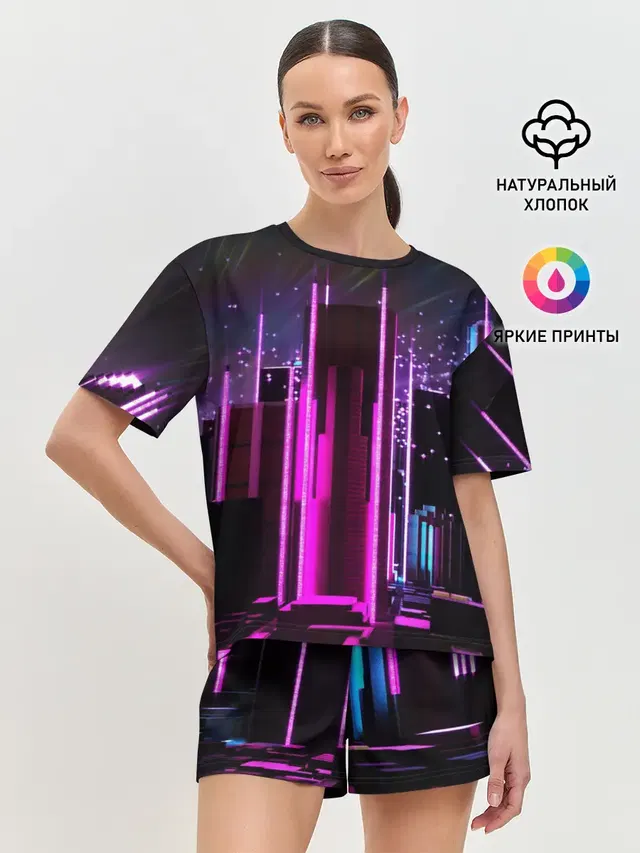 Женская пижама с шортами